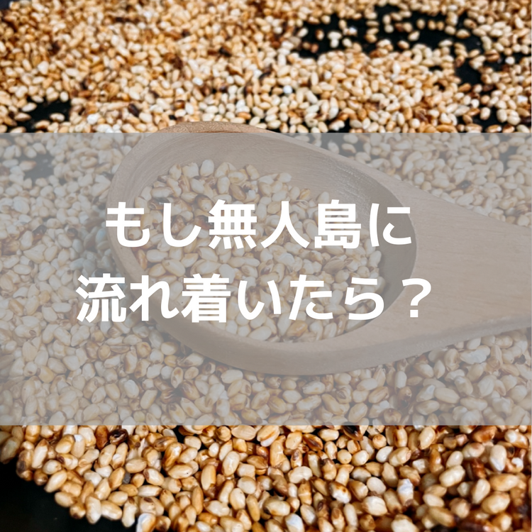 無人島生活で三番目に大事なもの？